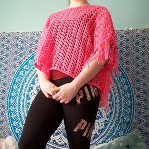 Childrens Cute pink loose sweater